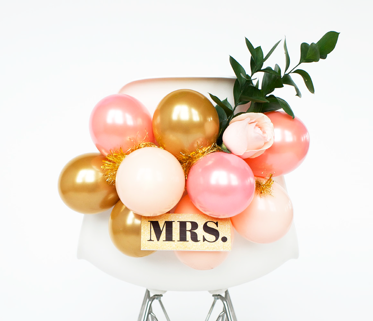 Bride & Groom Chair Balloons