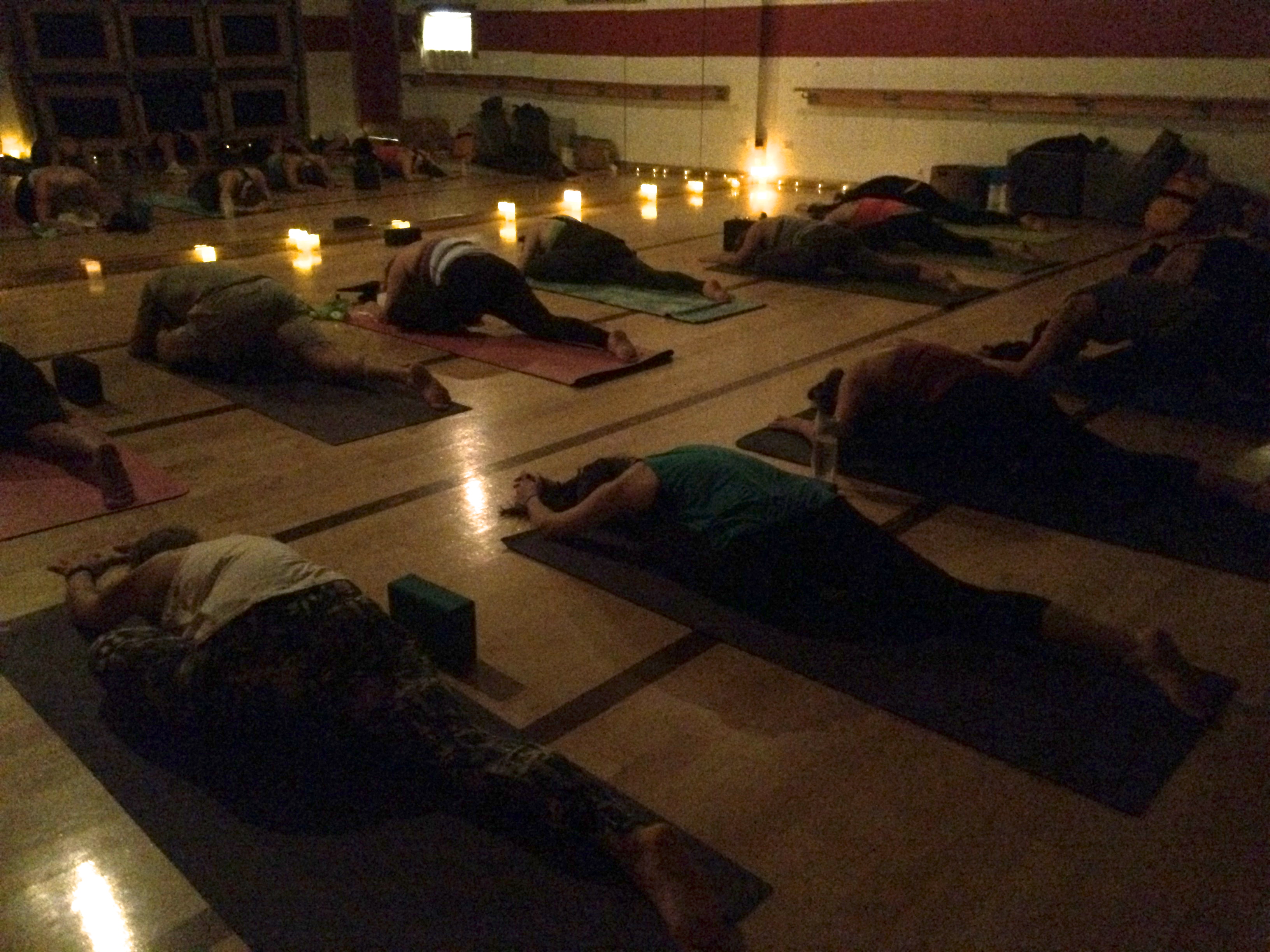 Gratitude Yoga Chicago candlelight yoga