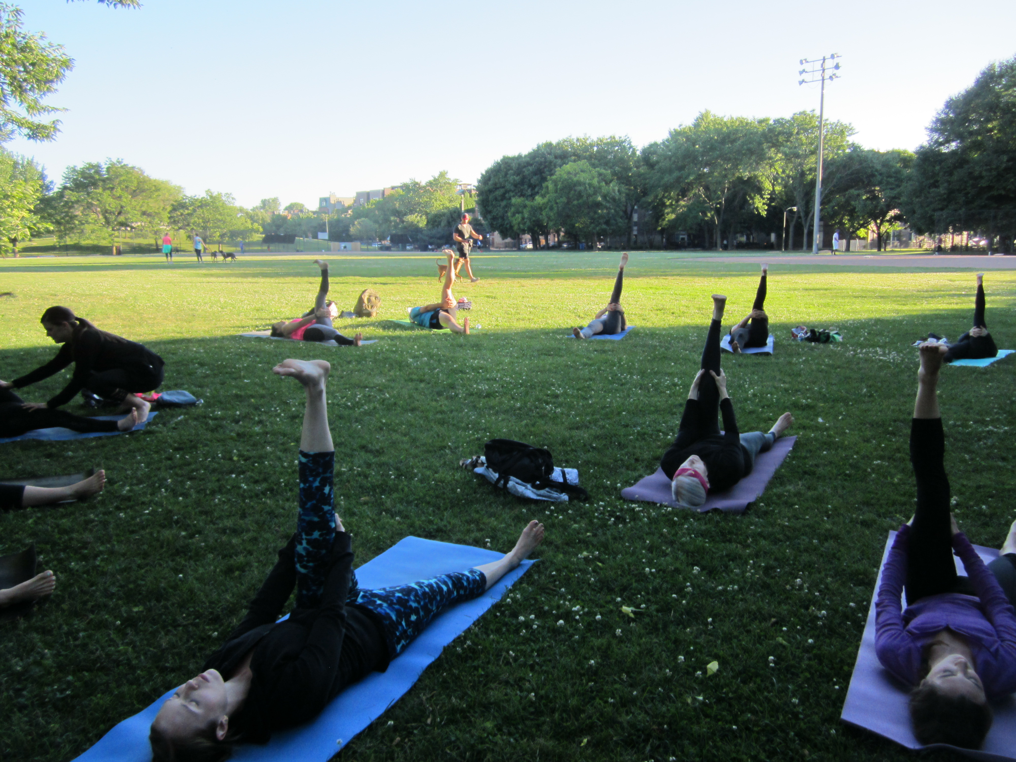 Gratitude Yoga Chicago yoga in the park