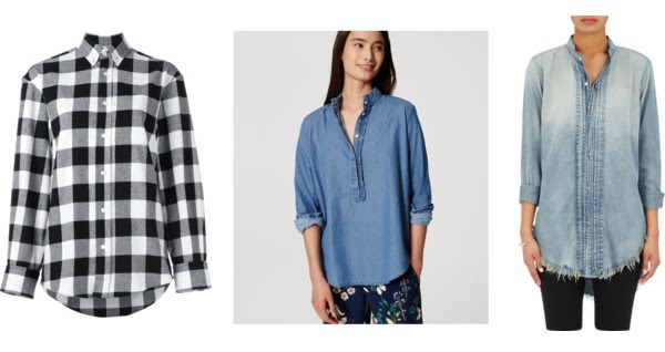 Flannel and Chambray button downs