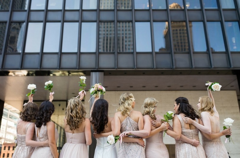 Bridesmaids at Chicago Wedding